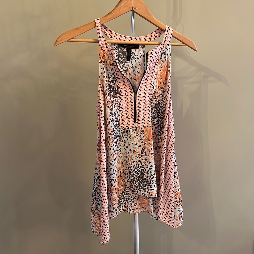 BCBG Maxazria XS Dress Top w/Zipper Front